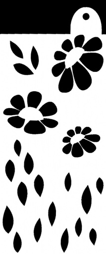 Stencil - Ditsy Floral (6x3 inch)